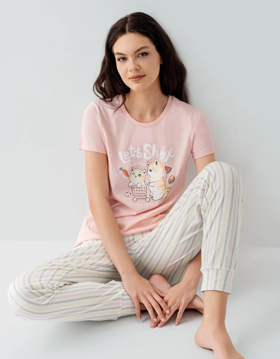 Arnetta 3571-s Kısa Kol Pijama Takımı