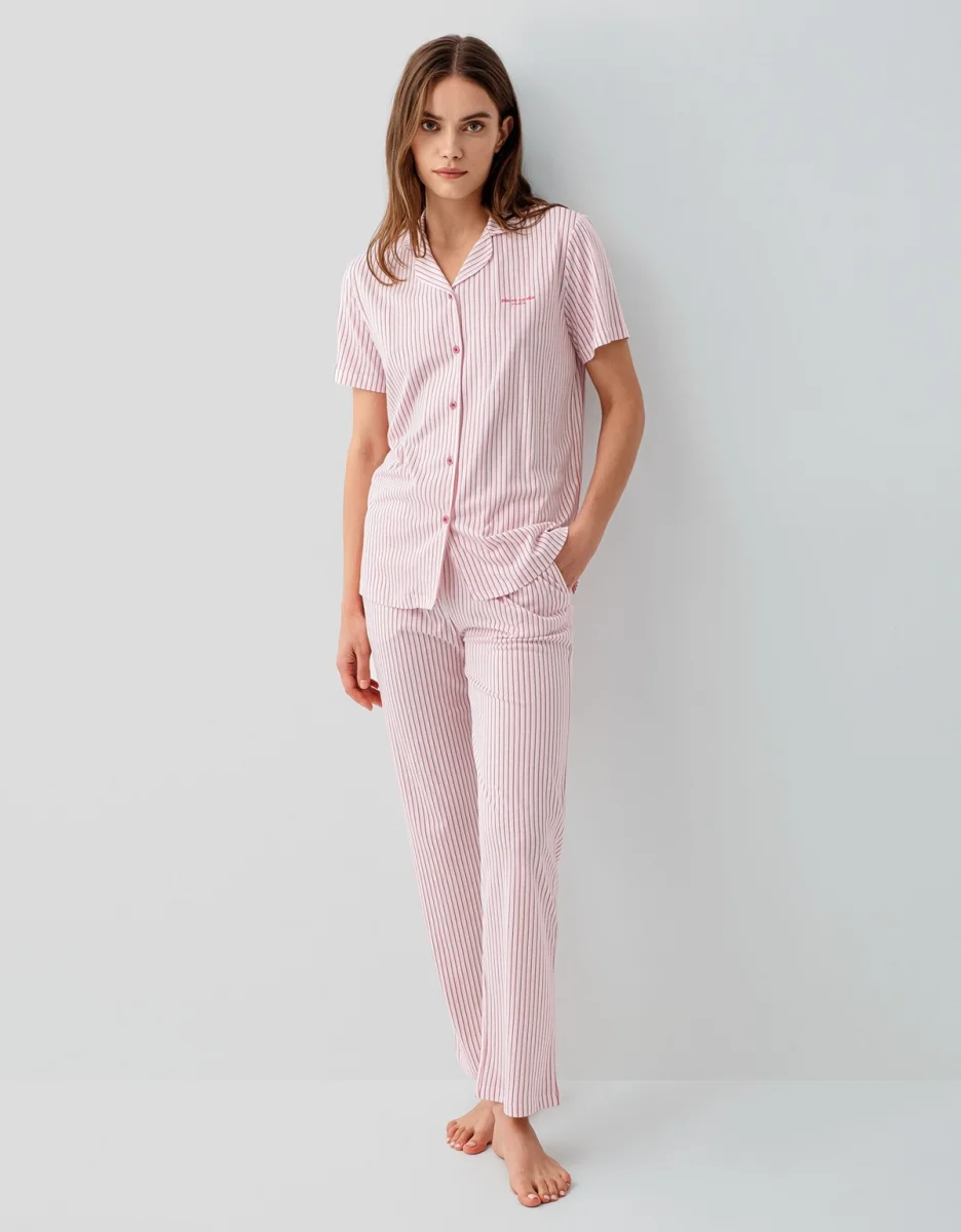 Pierre Cardin 9204-s Kadın Gömlek Pijama Takım