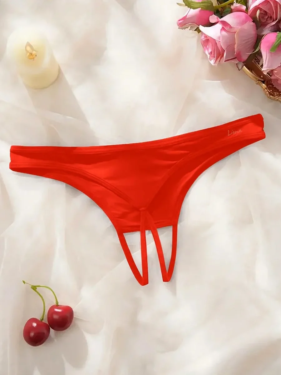 Kadın Kırmızı Ağ Bölgesi Açık Külot