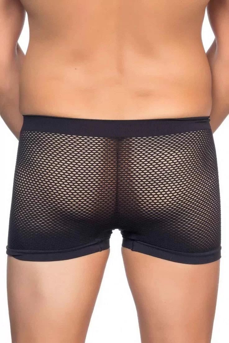 Siyah Mı Emay 2106 Fileli Soft Erkek Boxer