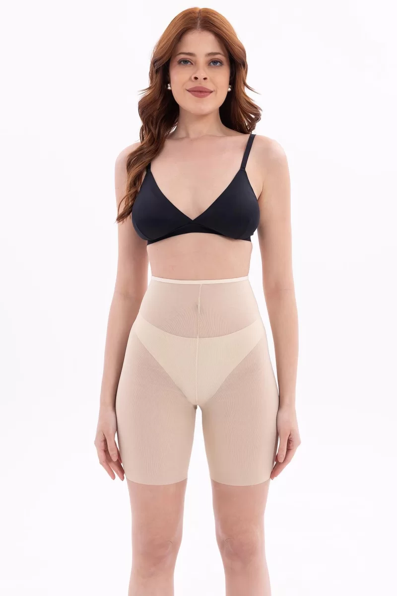 Ten Mı Emay 2705 Lazer Tül Toparlayıcı Paçalı Boxer Hayalet Korse