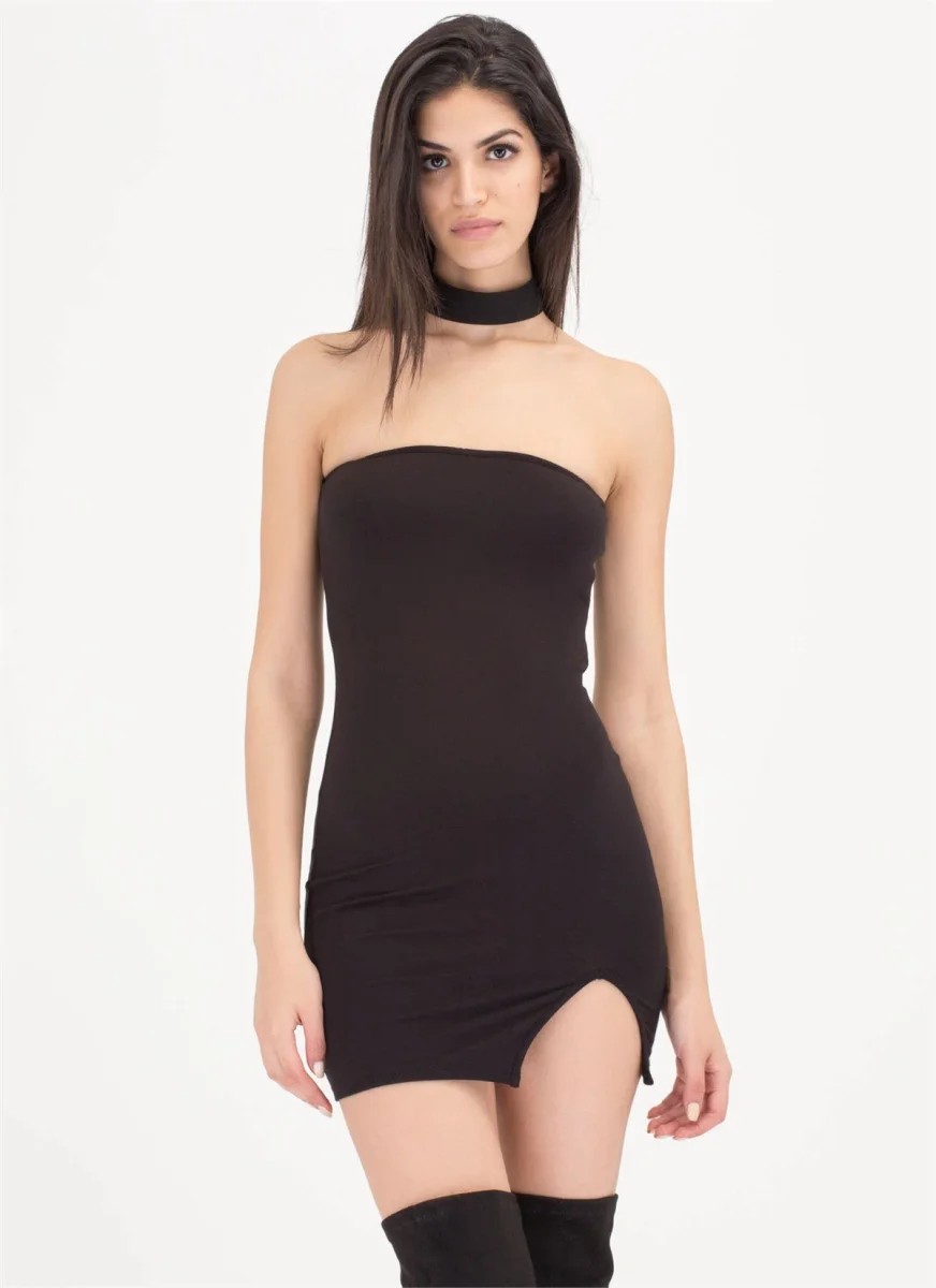 B101426 Dar Mini Elbise