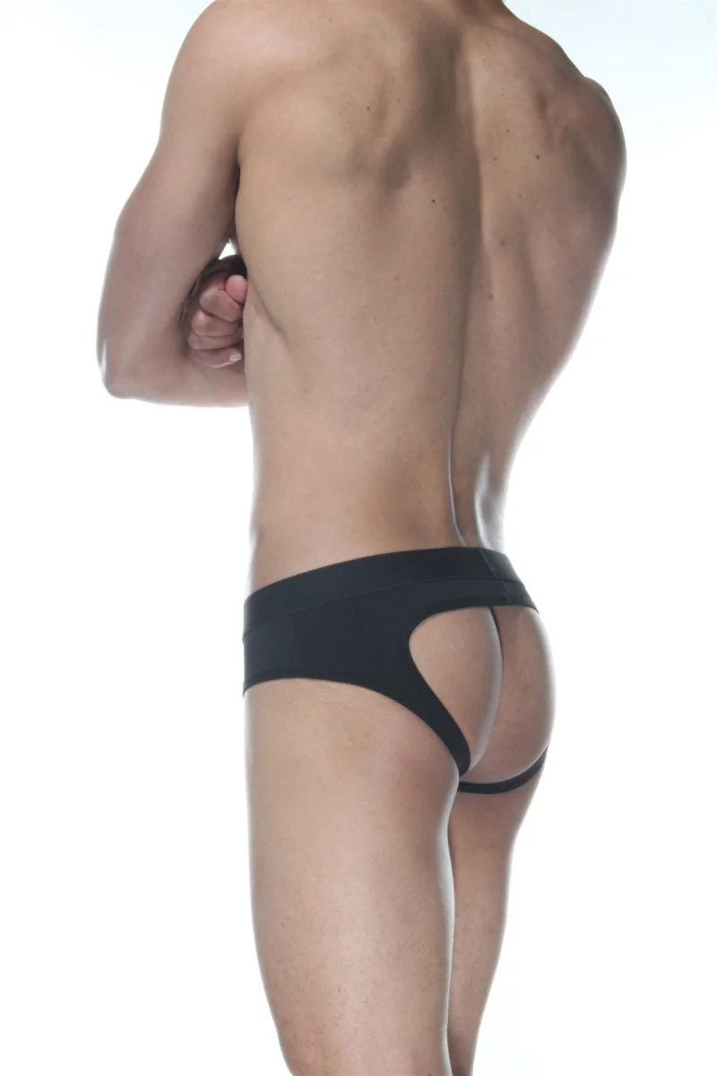 Siyah Jockstrap Erkek  İç Giyim