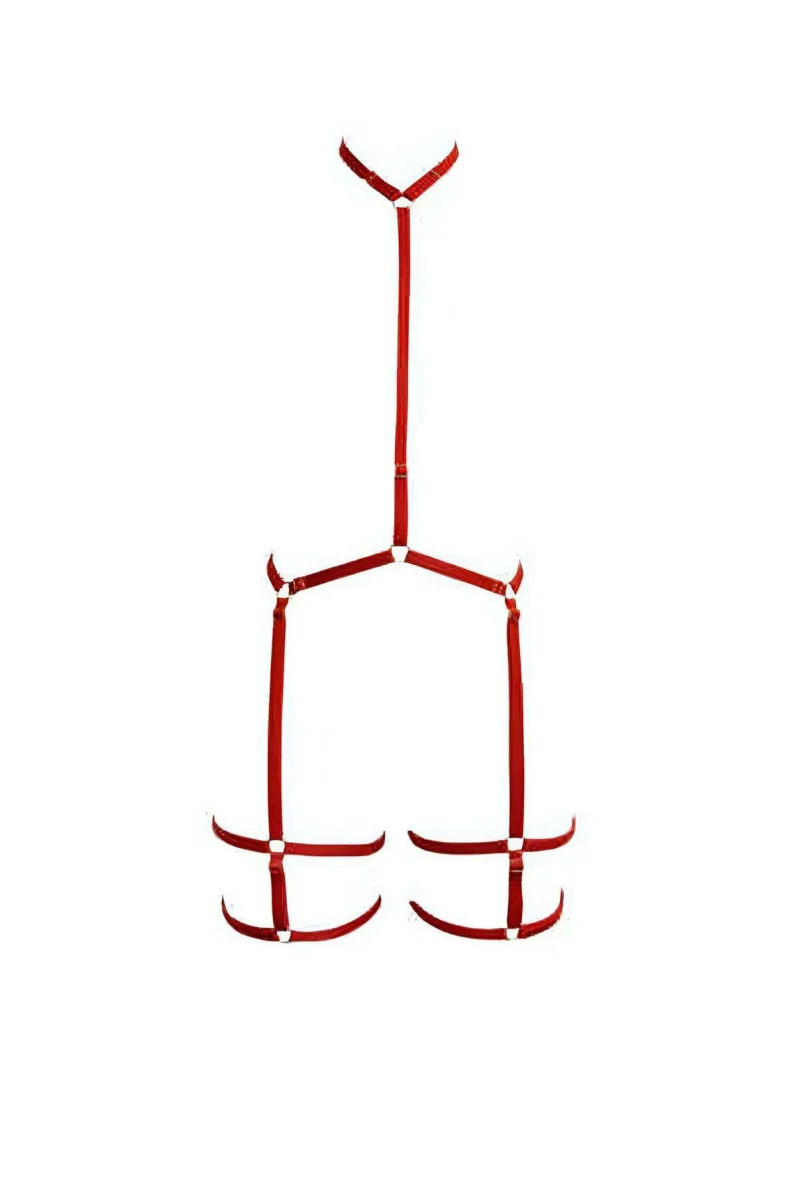 Boyun Bel Detaylı Jartiyer Harness - Brf150