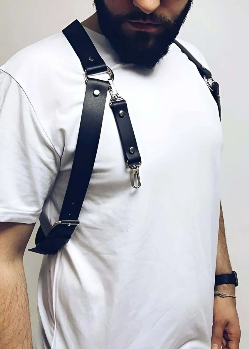 Göğüsten Kancalı Erkek  Fantazi Giyim - Brfm27