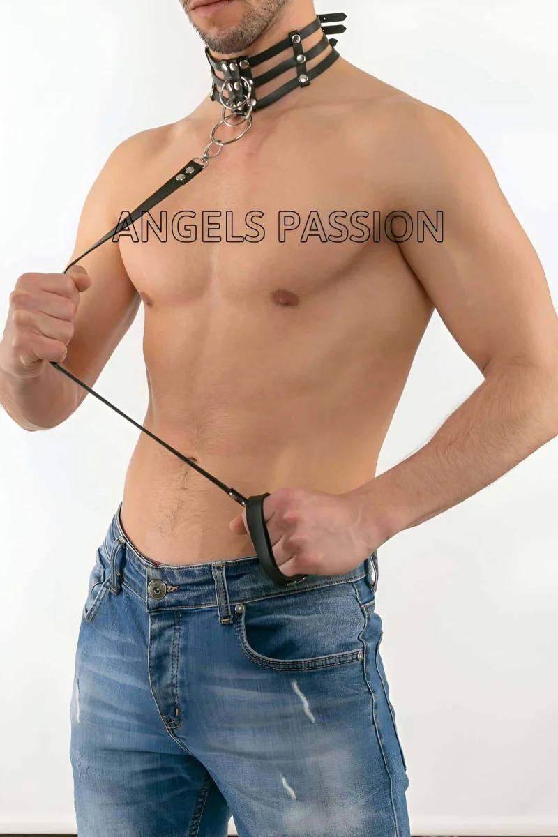 Seksi Erkek  Deri Tasma Takım - Brfm53