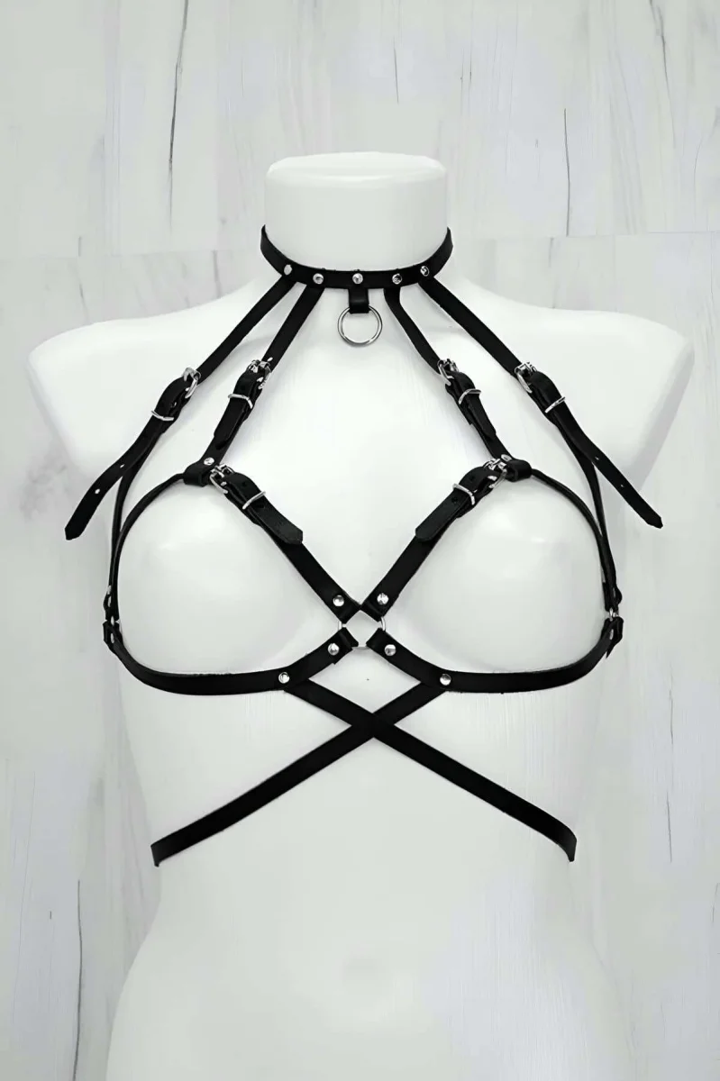 Seksi Giyim Deri Harness - Brf330