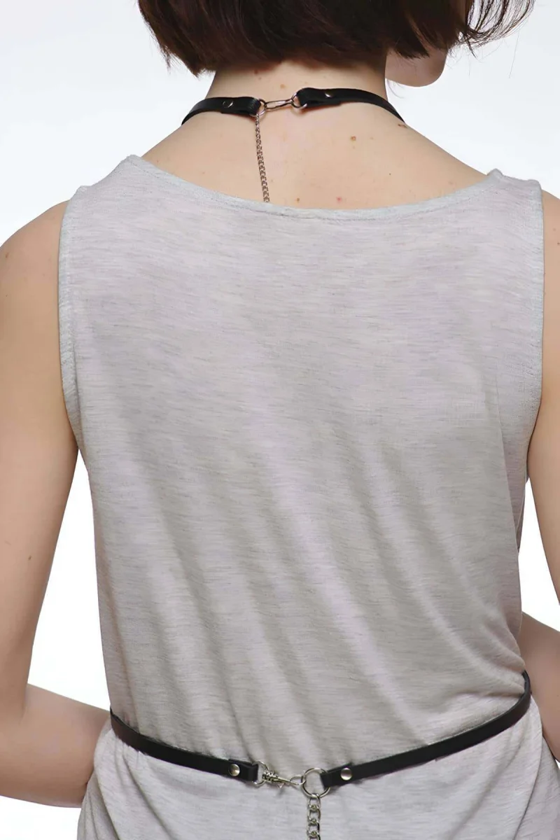 T-shirt, Gömlek Üzeri Deri Aksesuar - Brf183