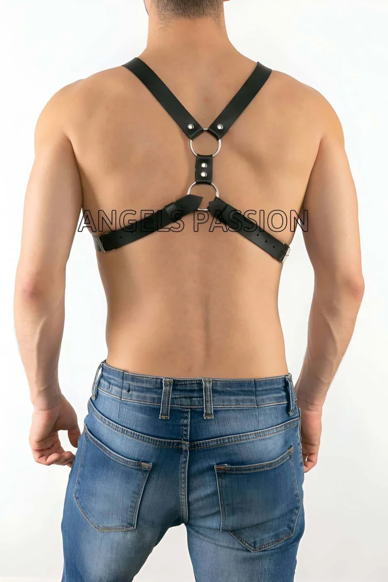 Erkek  Göğüs Üzeri Deri Harness - Sexy Erkek  Fantazi Giyim - Gay İç Giyim - Brfm13