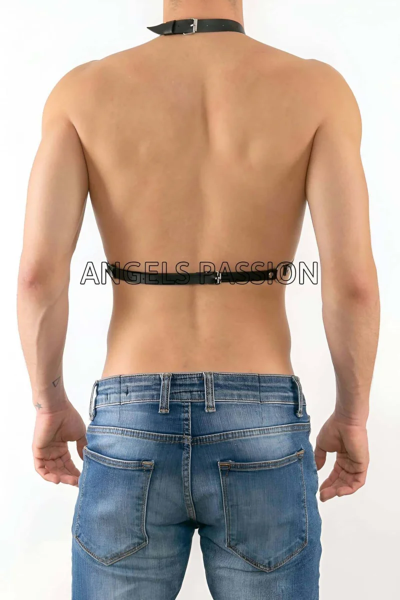 Zincirli Erkek  Göğüs Harness - Zincirli Erkek  Fantazi Giyim - Gay Zincir Harness - Brfm74