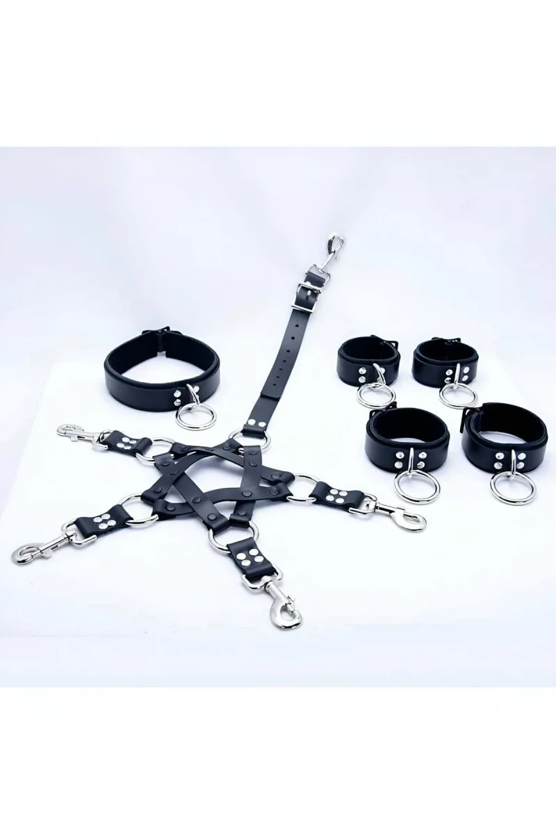 Erkek  Fantazi Deri Harness Takım - Brfm86