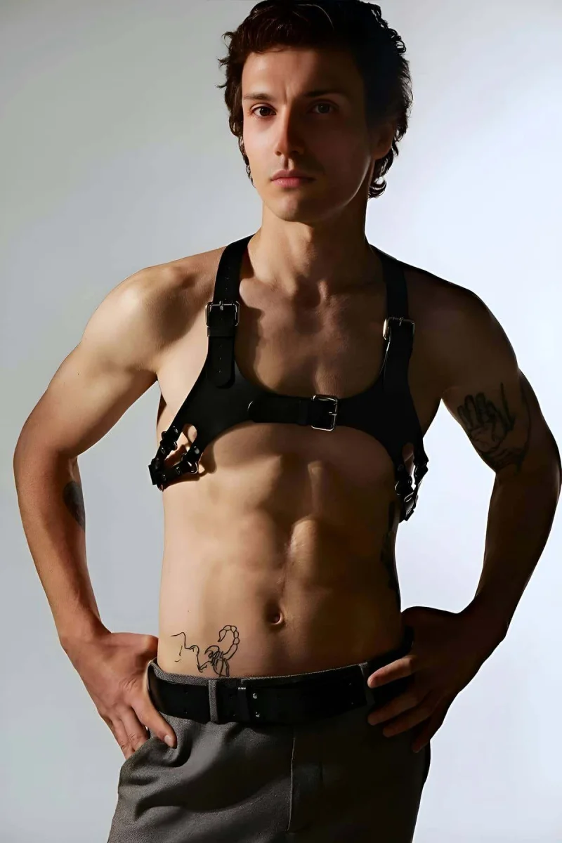 Erkek  Göğüs Harness, Deri Erkek  Göğüs Harness, Erkek  Göğüs Kemer - Brfm144