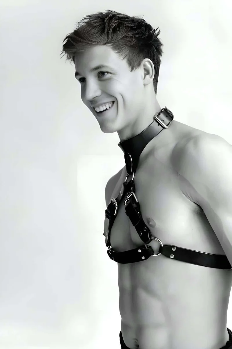 Deri Göğüs Harness Ve Kol Bandı - Brfm117