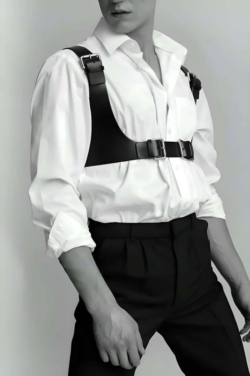 Tarz Deri Erkek  Kemer, Şık Erkek  Kemer, Erkek  Gömlek Üzeri Kemer - Brfm111