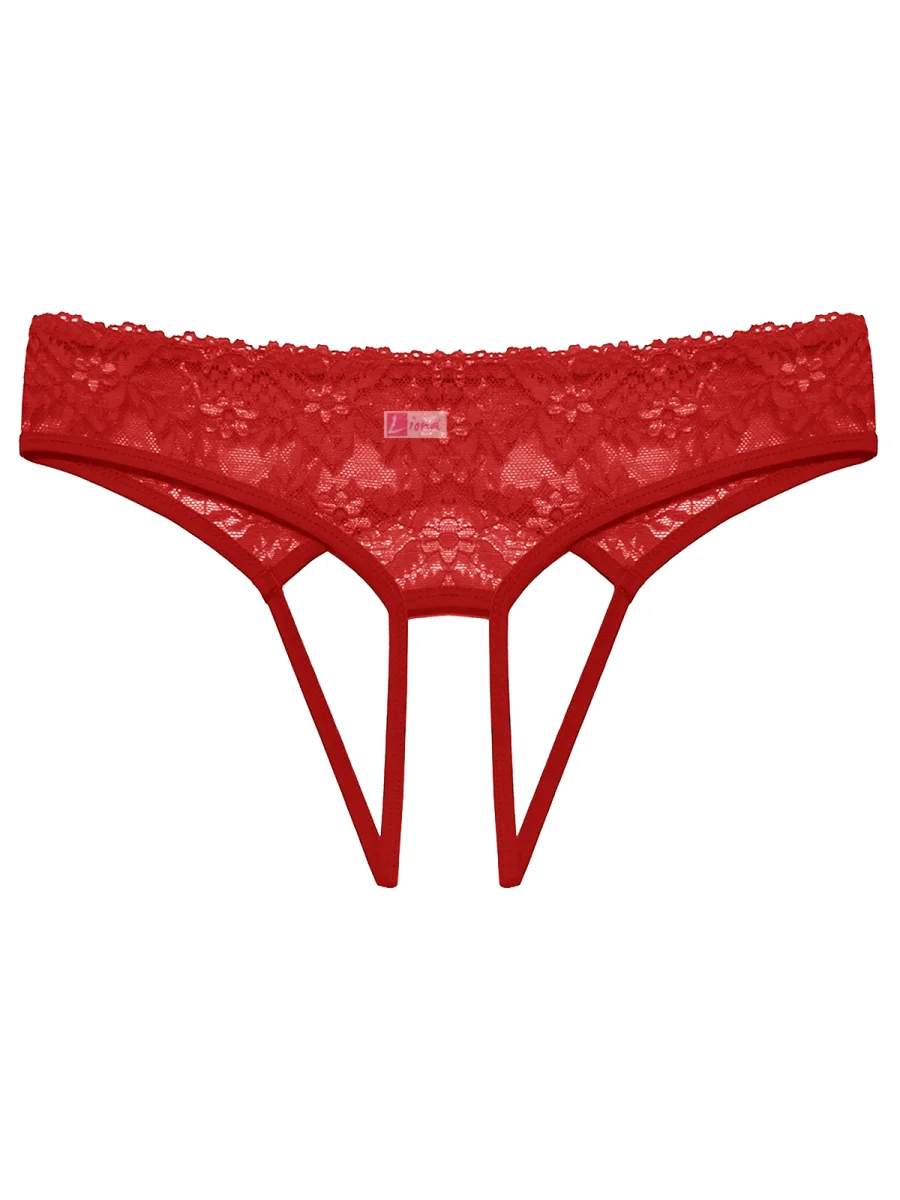 Kadın Kırmızı Dantelli Fantazi Külot