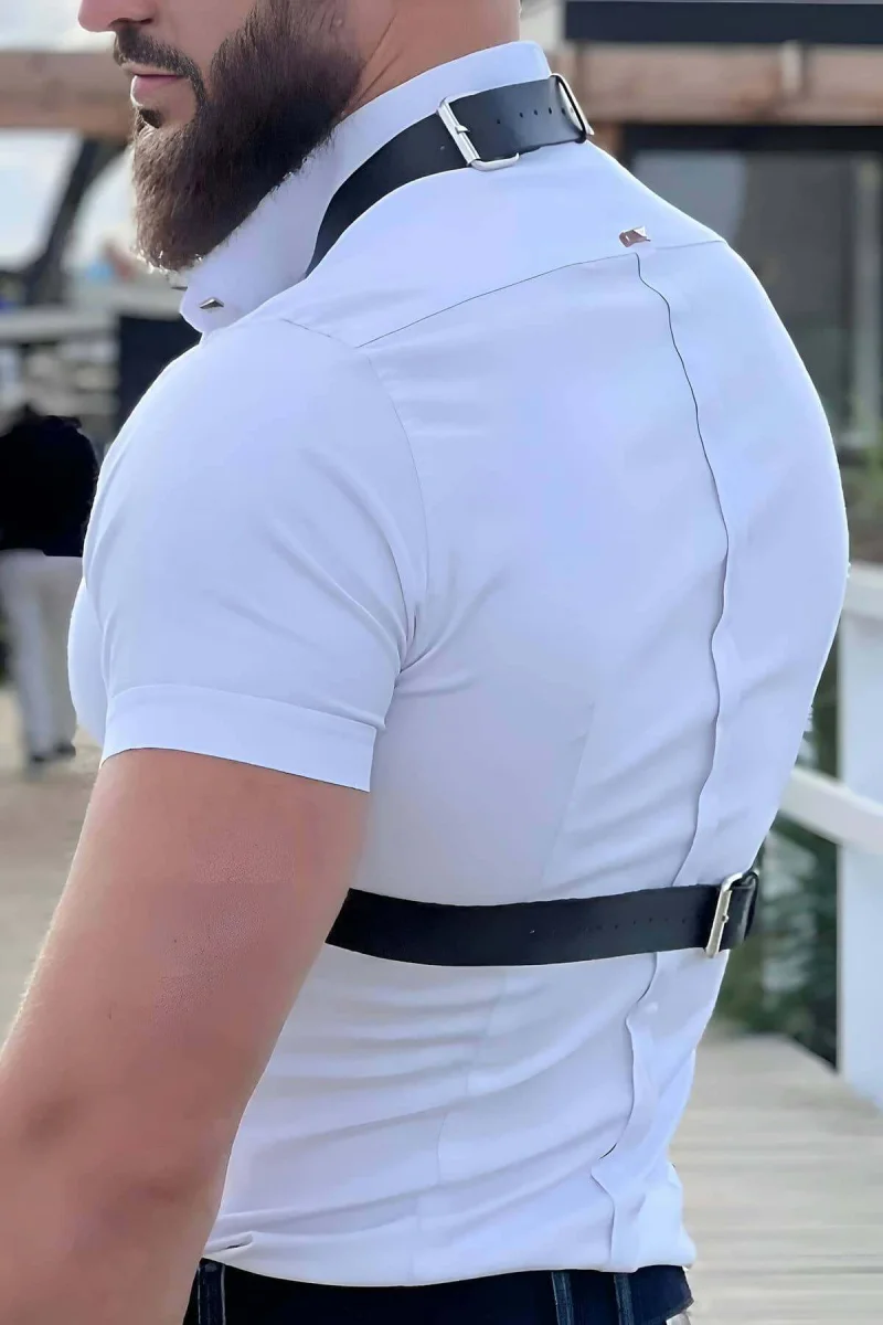 Tarz Deri Erkek  Kemer, Erkek  Gömlek Üzeri Kemer, Şık Erkek  Kemer Aksesuar - Brfm129