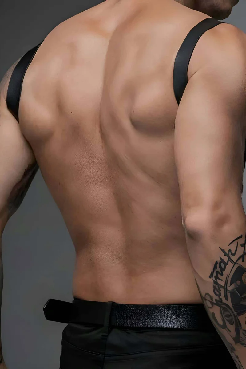 Şık Erkek  Göğüs Kemer, Gömlek Üzeri Erkek  Kemer, Fantezi Erkek  Deri Giyim - Brfm155