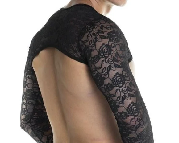 Erkek  Fantezi Dantel Crop