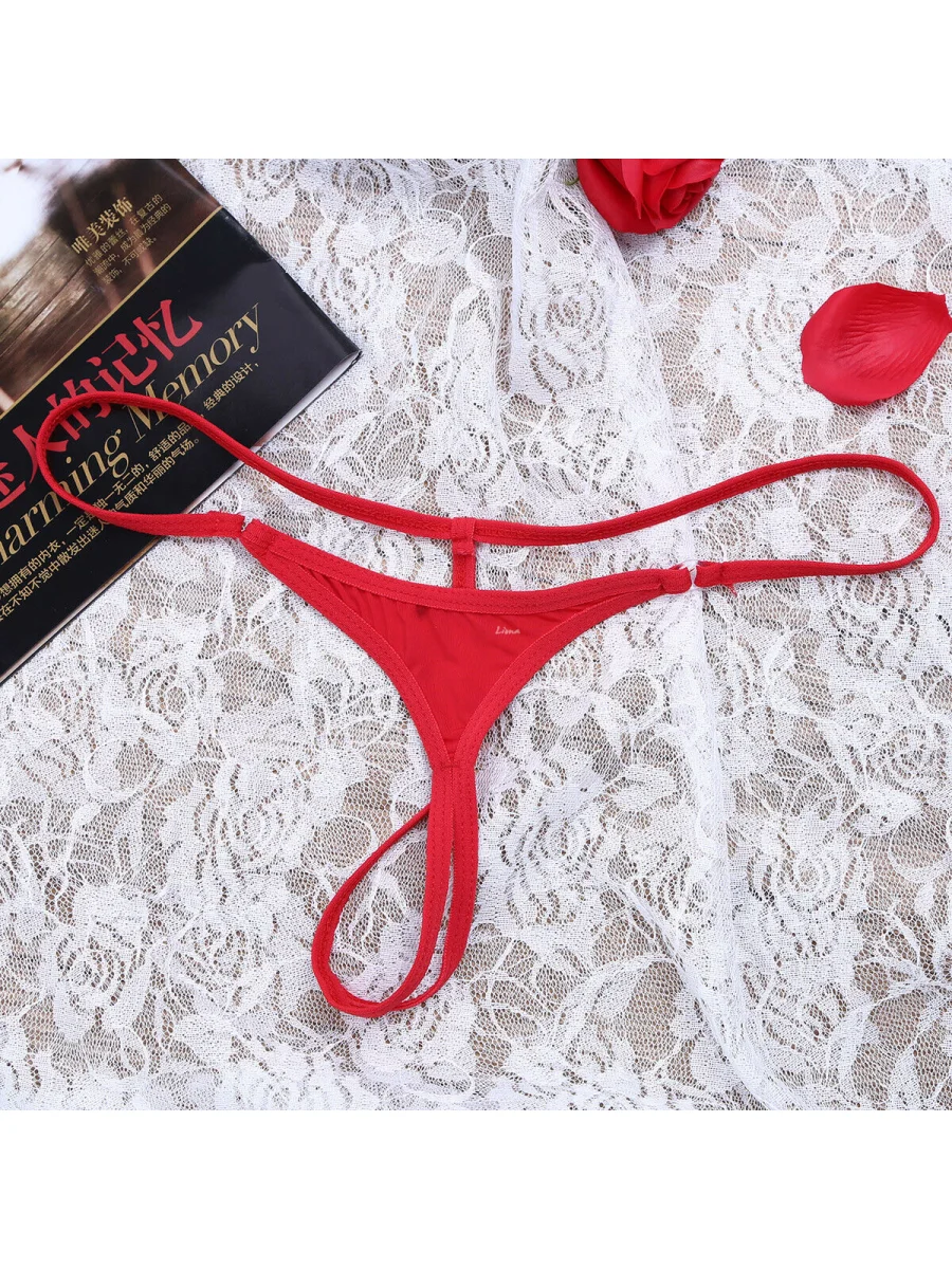 Halkalı Mini Kırmızı Kadın Fantezi G String