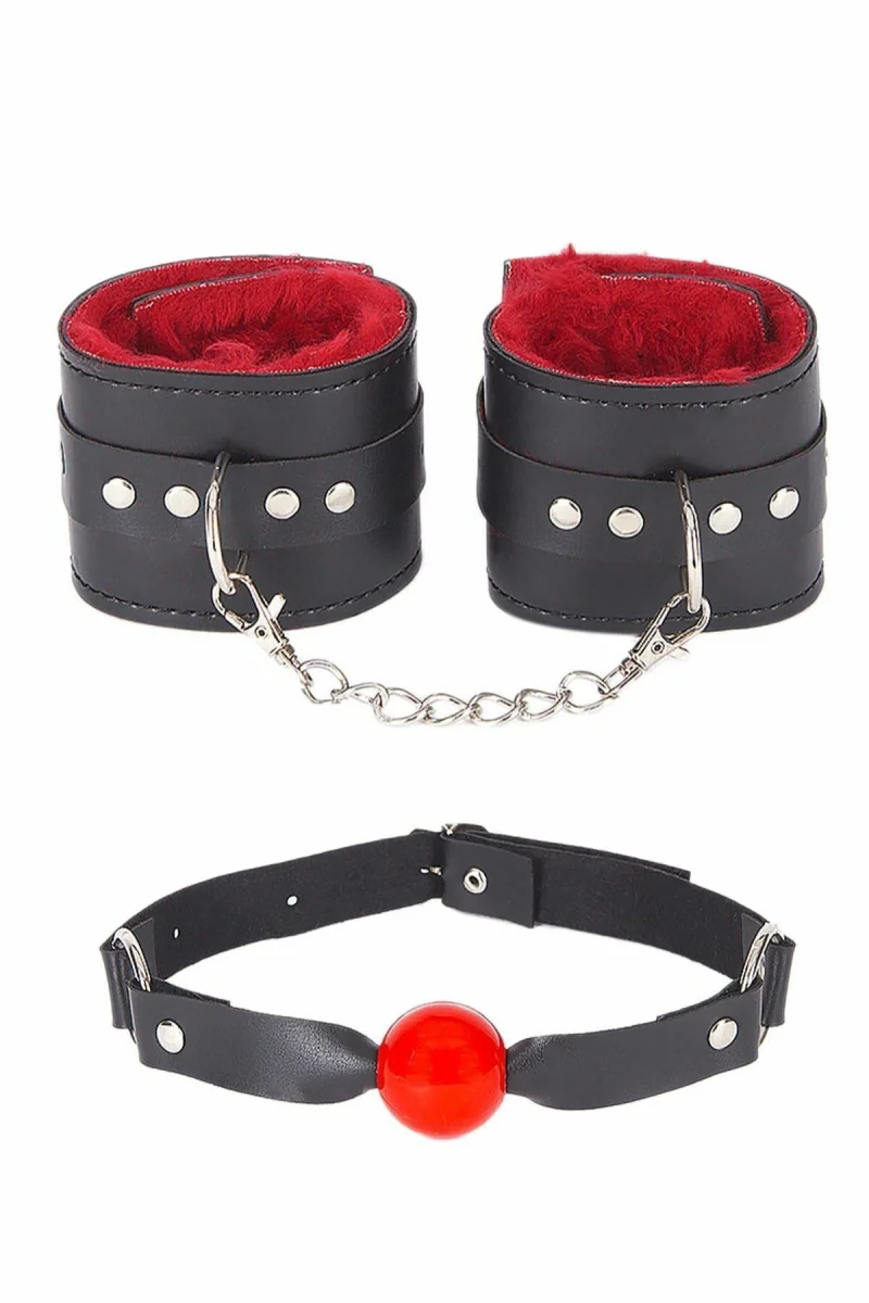 Ağız Topu Ve Kelepce İçi Tüğlü Kırmızı Set 700425