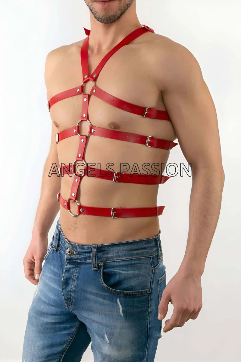Seksi Erkek  Body Harness, Deri Erkek  Body Harness - Brfm54