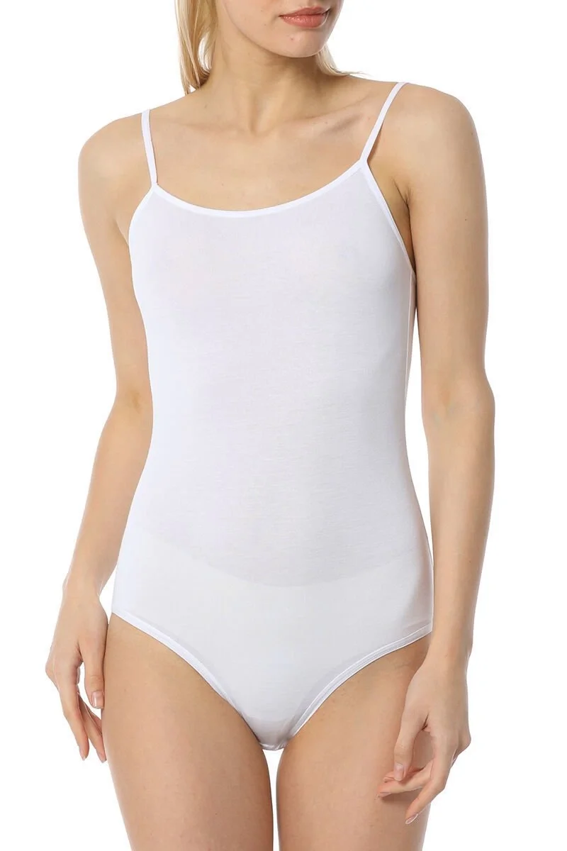 9251 Bayan İnce Askılı Çıtçıtlı Body