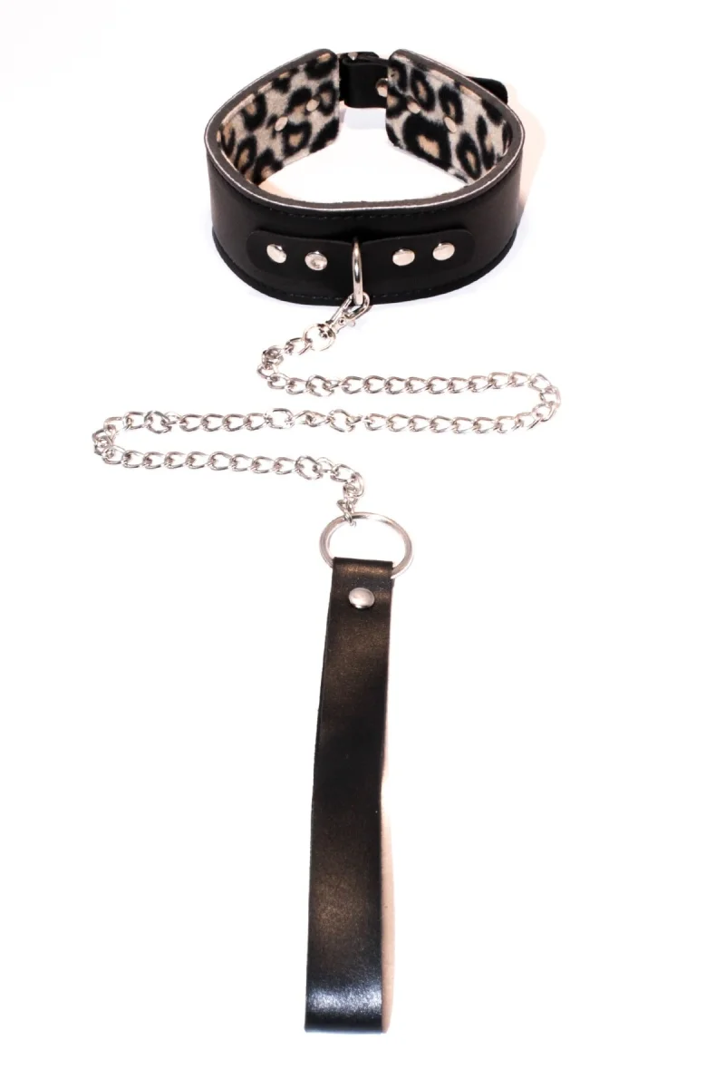 Leopar Desenli Fantezi Set