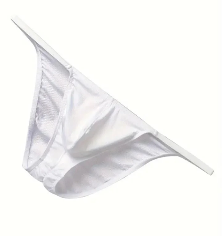 Erkek  Beyaz Büzgülü Slip İç Giyim