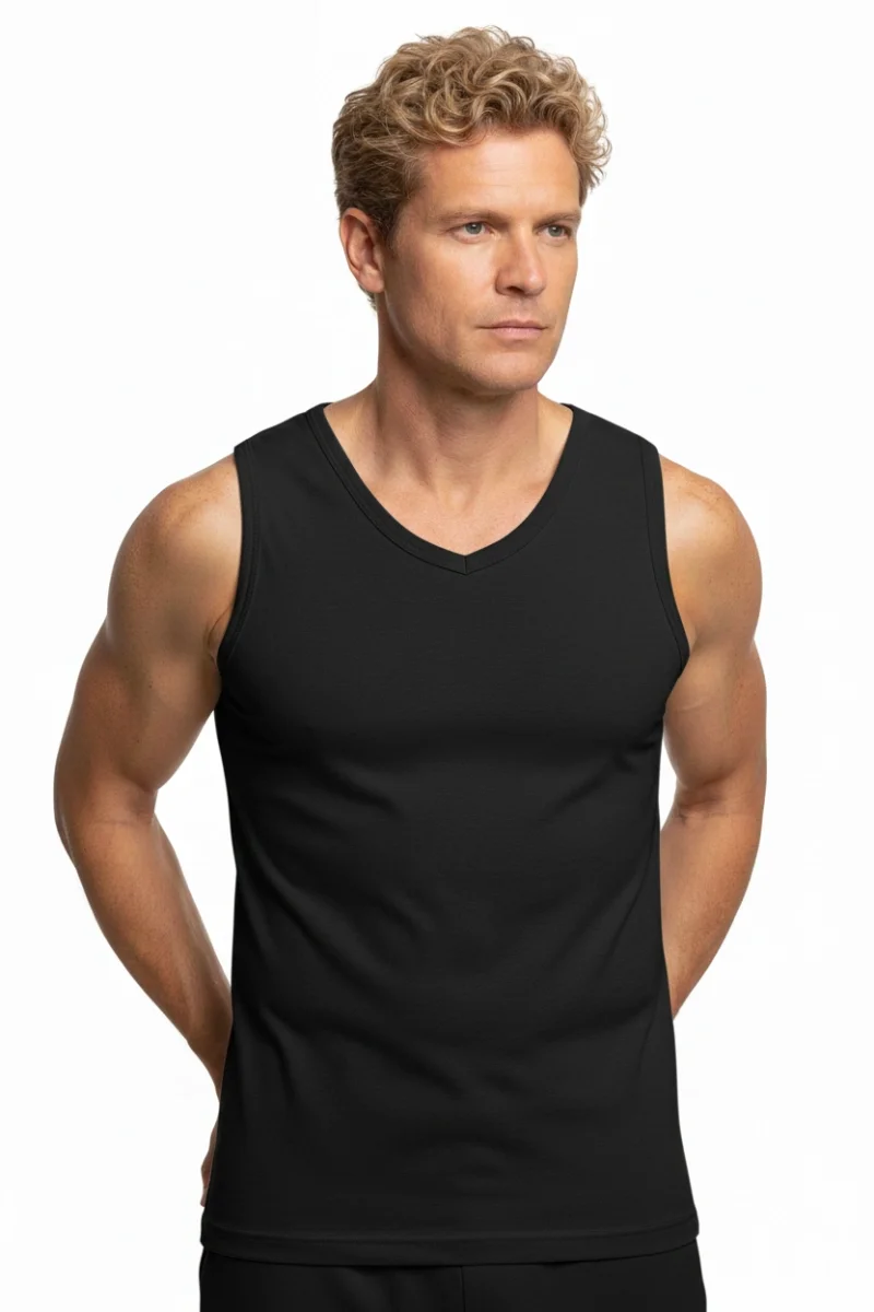 Şahinler Sıfır Kollu V Yaka Ribana Atlet E032