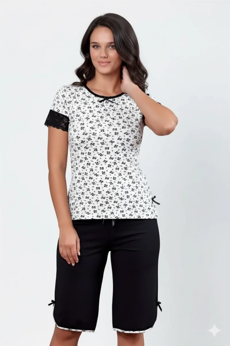 Şahinler Kolu Dantelli Kapri Takım B454