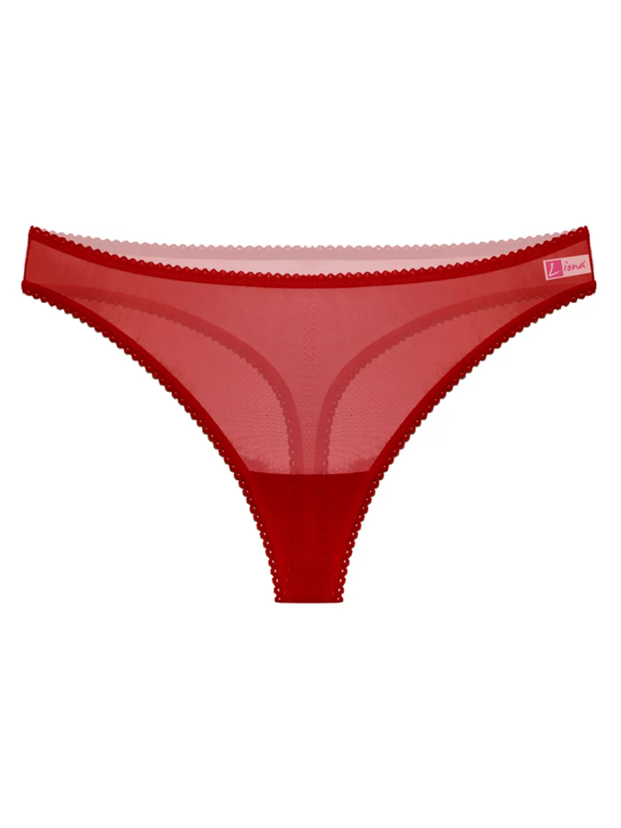 Büyük Beden Kadın Kırmızı Fantezi Bato Külot