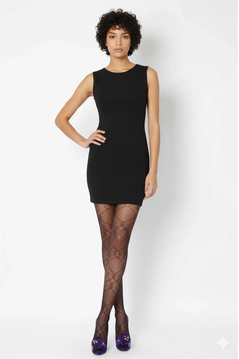 Daymod Kadın Regina Desenli Külotlu Çorap