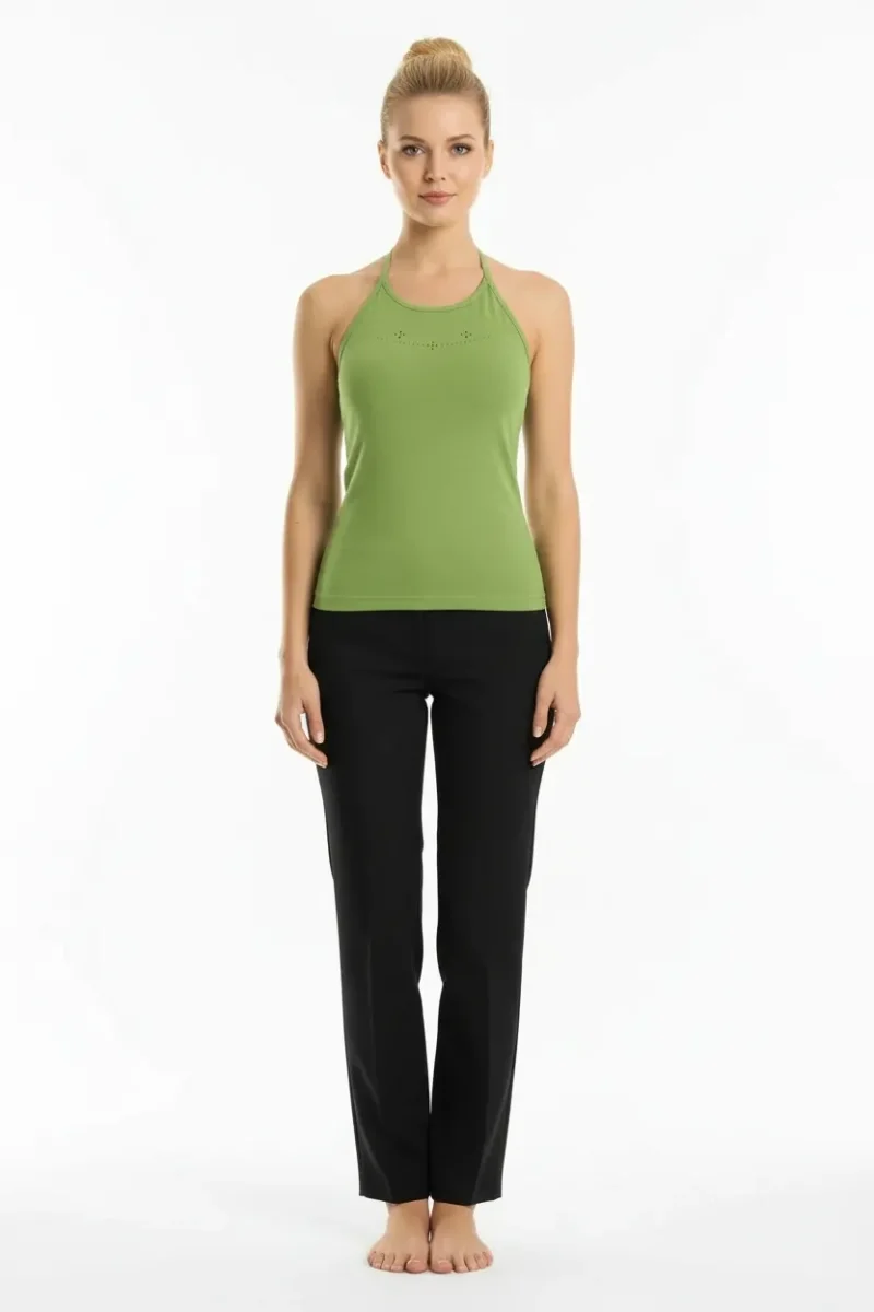 Boyundan Bağlamalı Taş İşlemeli Atlet