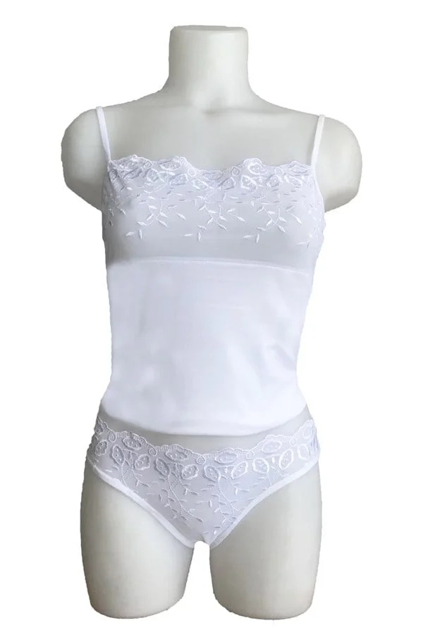 Berrak Brodeli İp Askılı Bikini Takım 2112