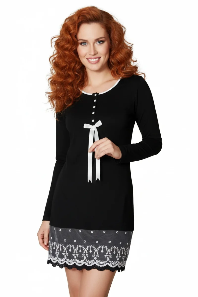 Şahinler Kadın Zakkum Dantelli Gecelik 21809