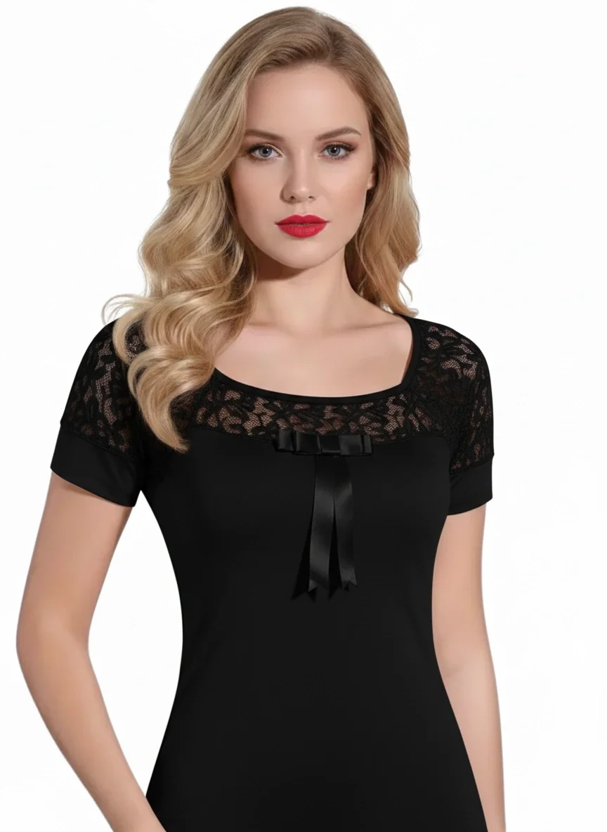 Şahinler Dantelli Kısa Kol Atlet B412