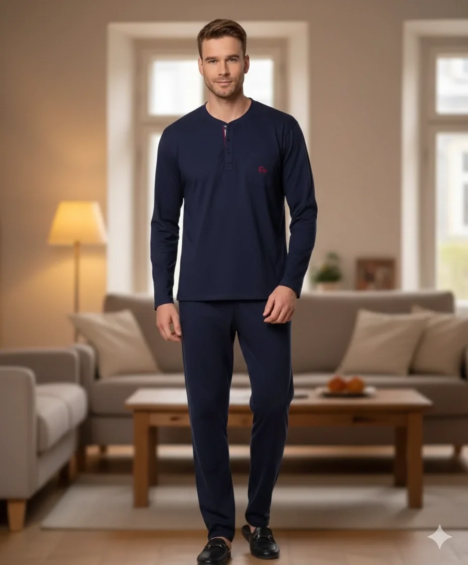 Pijalux Uzun Kollu  Erkek  Pijaması 2053