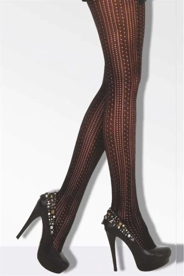 Daymod Kadın Marry Micro File Desenli Külotlu Çorap