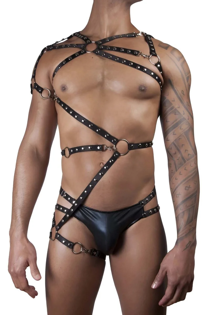 Seksi Erkek  Fantazi Giyim Lastik Harness - Brfm65