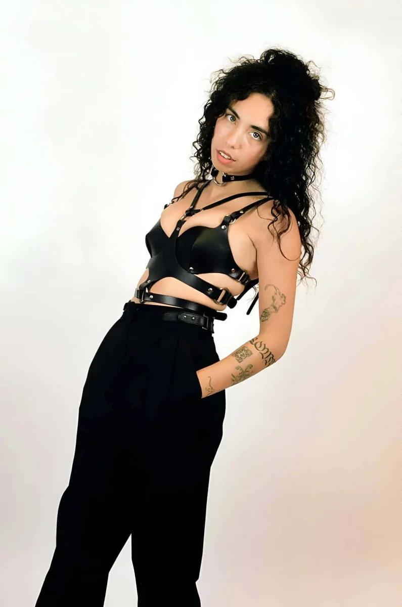 Deri Sütyen, Choker Ve Göğüs Harness, Tarz Festival Giyim Ürünleri - Brf1296
