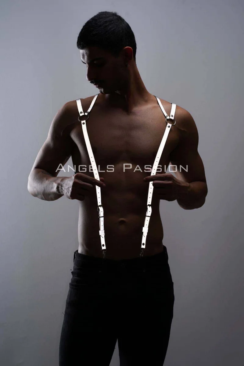 Reflektörlü (karanlıkta Yansıyan) Erkek  Pantolon Askısı, Erkek  Pantolon Omuz Kemeri - Brfm10