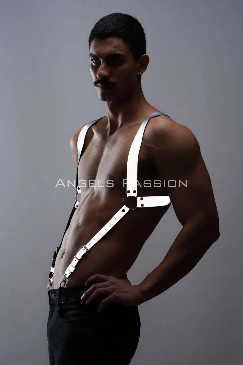 Karanlıkta Parlayan (reflektörlü) Erkek  Pantolon Askısı, Erkek  Omuzdan Kemer - Brfm146