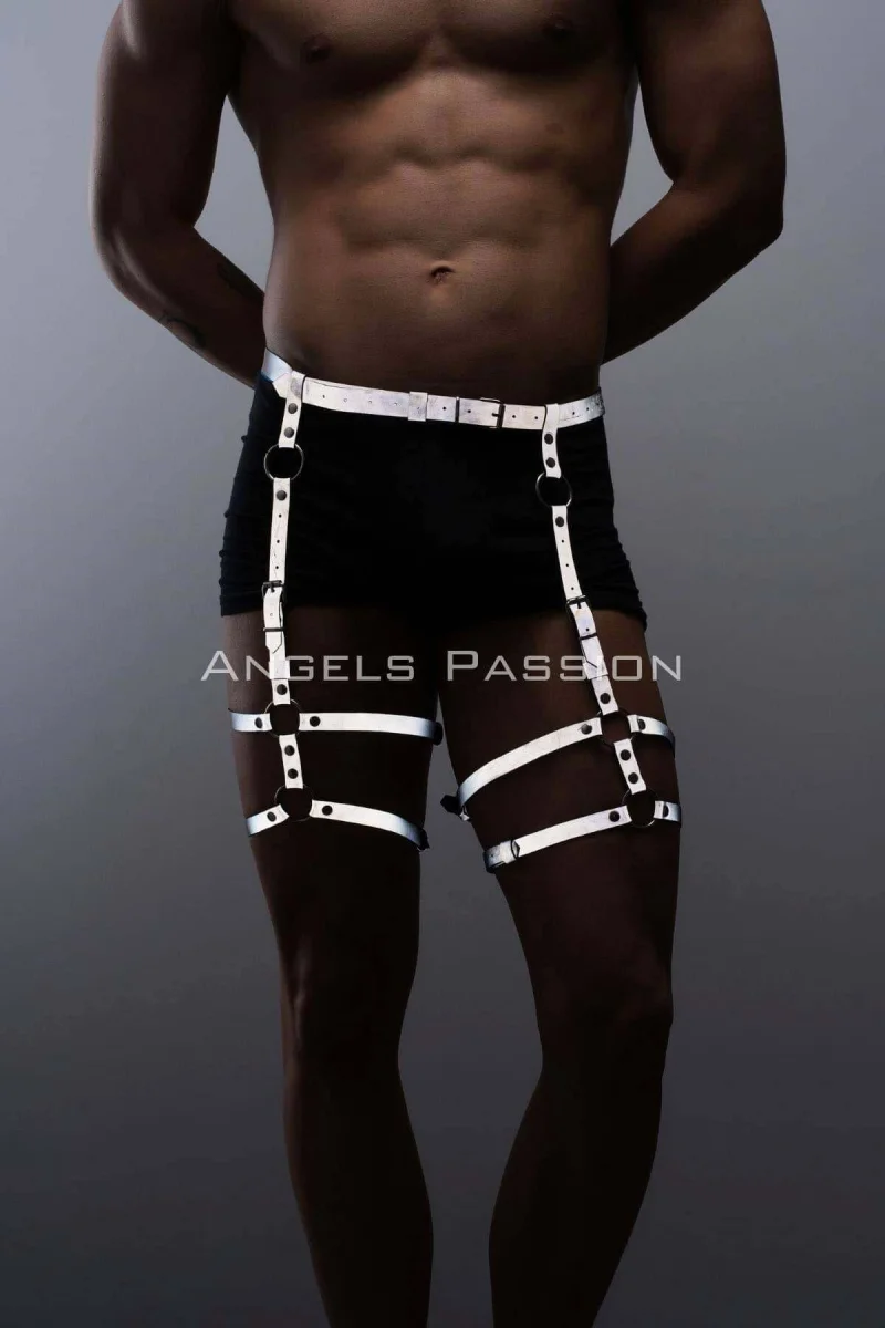 Reflektörlü (karanlıkta Parlayan) Erkek  Jartiyer, Erkek  Bacak Harness, Reflektörlü Pantolon Aksesuar - Brfm165