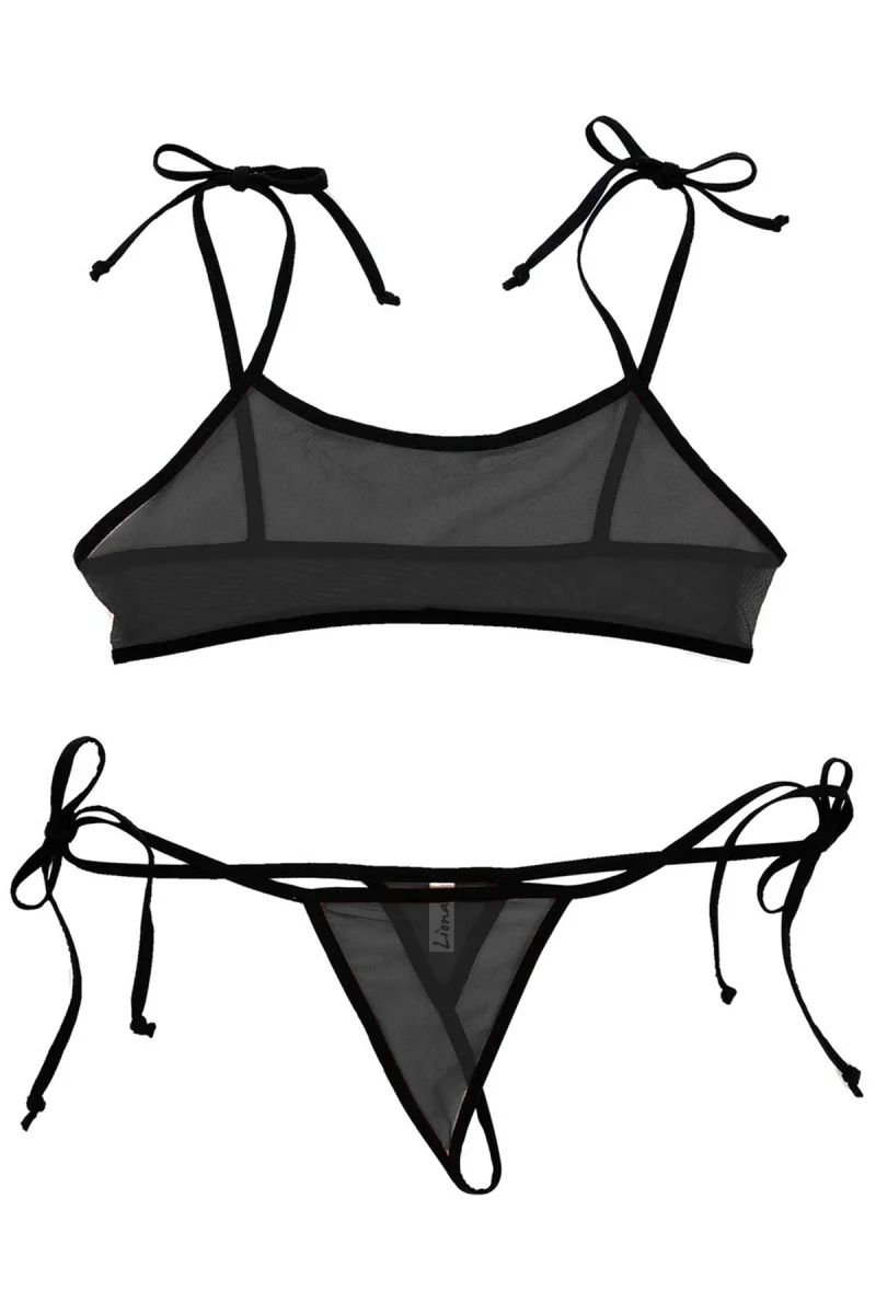 Fantazi İç Giyim Siyah Fantezi Sütyen Külot Takımı