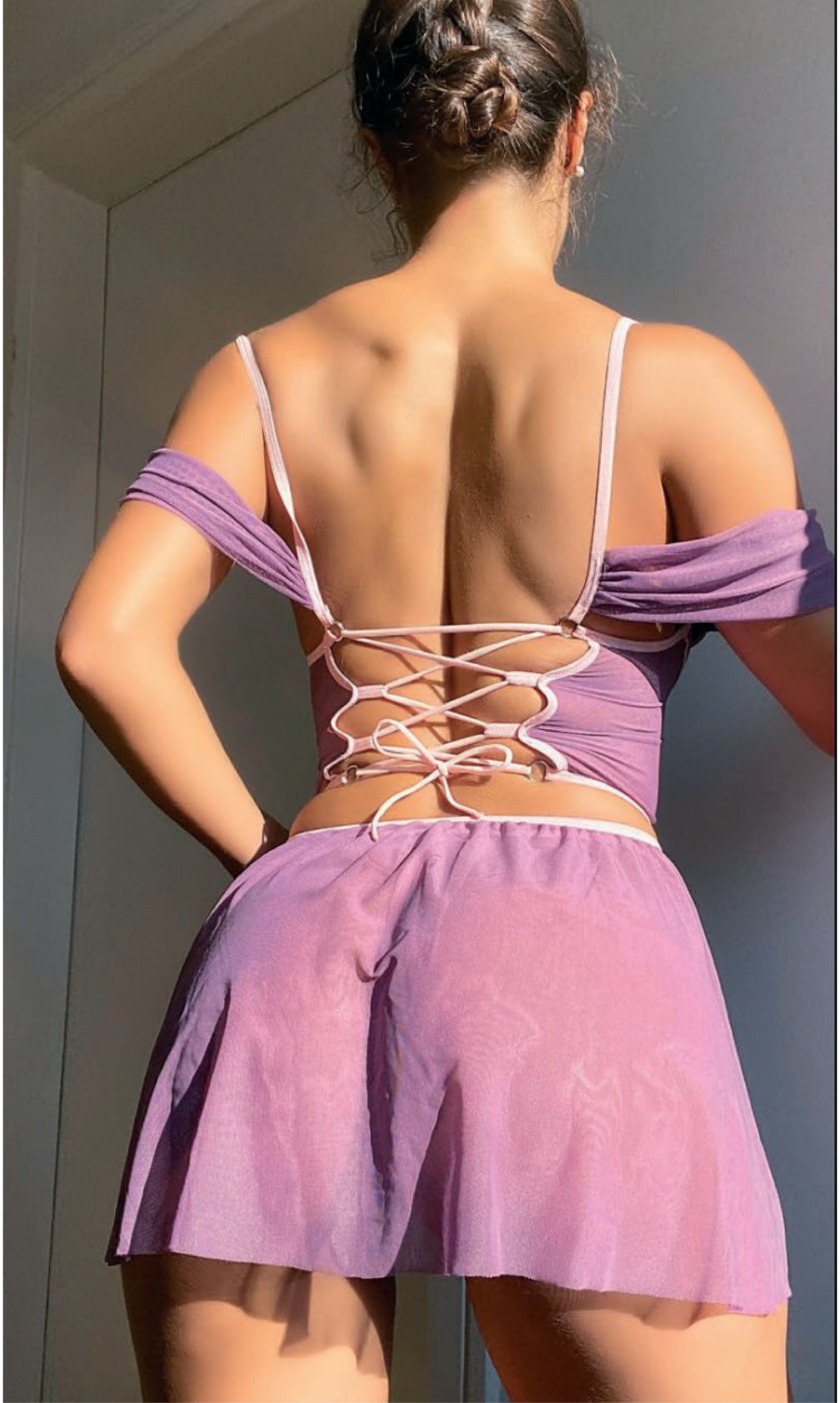 Mor Fantezi Kleopatra Kostümü