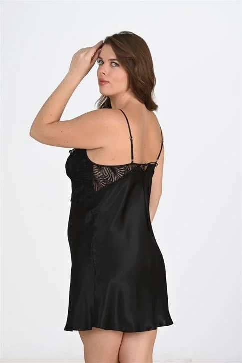 2'li Siyah Sabahlık Takımı Bigsize 6213