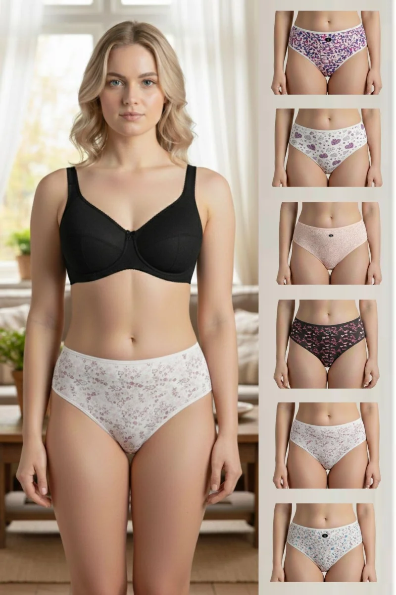 7 Li Desenli Bato Külot Kadın