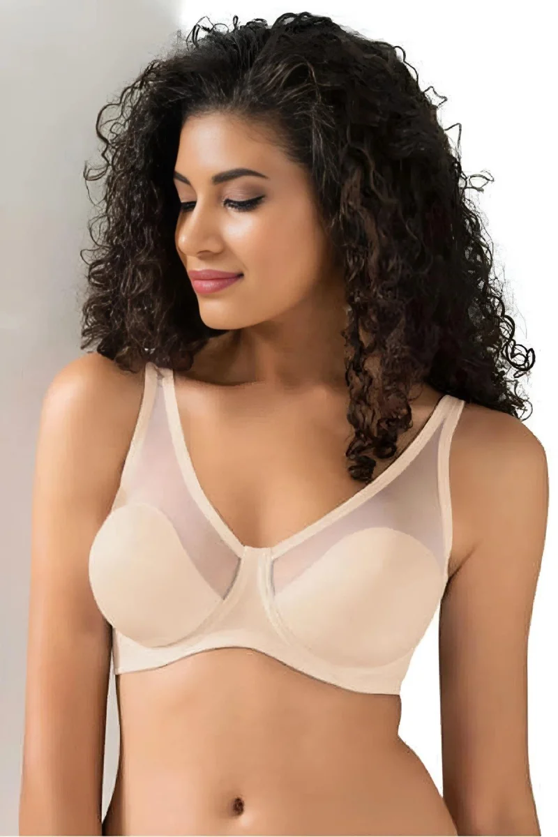 Tül Kaplı Soft C-cup Sütyen Kadın 9200