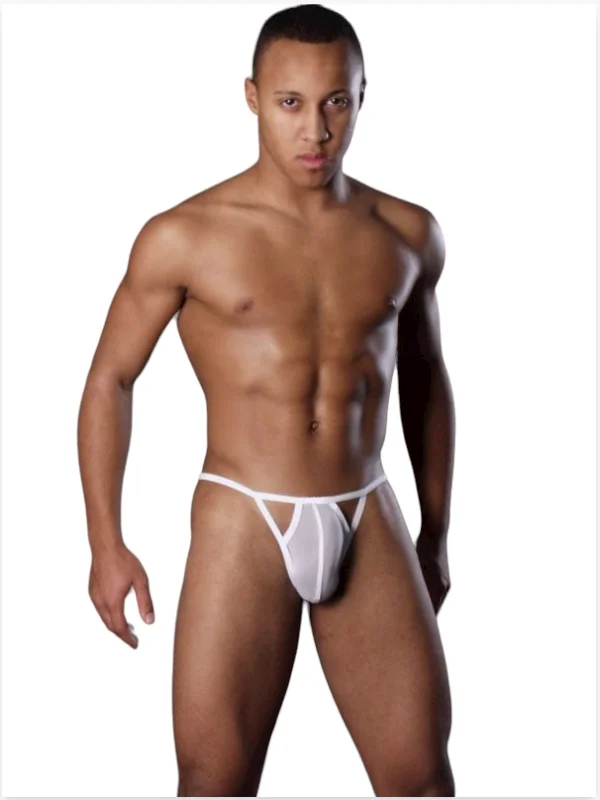 Fantezi Beyaz Transparan Erkek İç Çamaşırı