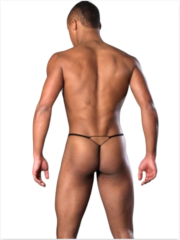 Fantezi Siyah Transparan Erkek İç Çamaşırı